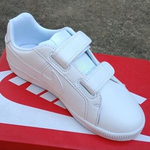 Boys White Nike Court Royale